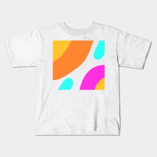 Colorful abstract texture art stripes Kids T-Shirt